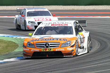 Den tidligere Formel 1 kører Ralf Schumacher sluttede løbet på 3. pladsen.